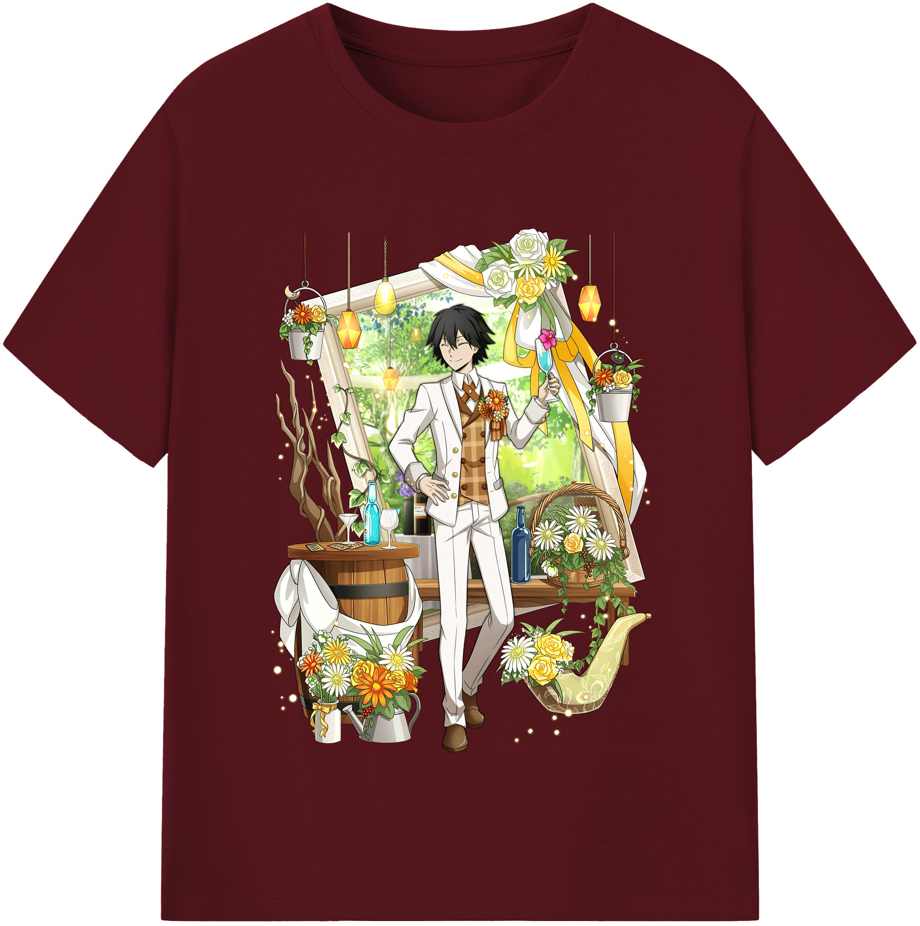（画像用） 文豪ストレイドッグス Bungo Stray Dogs 綿100％半袖Tシャツ（フロントプリント）